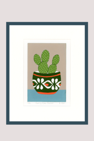 Cactus lino print