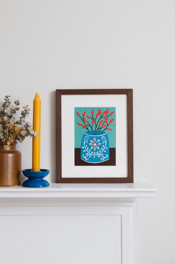 Rosehips art print