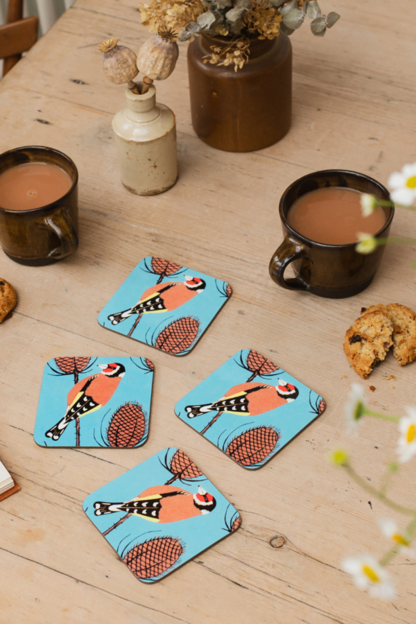 Goldfinch coasters