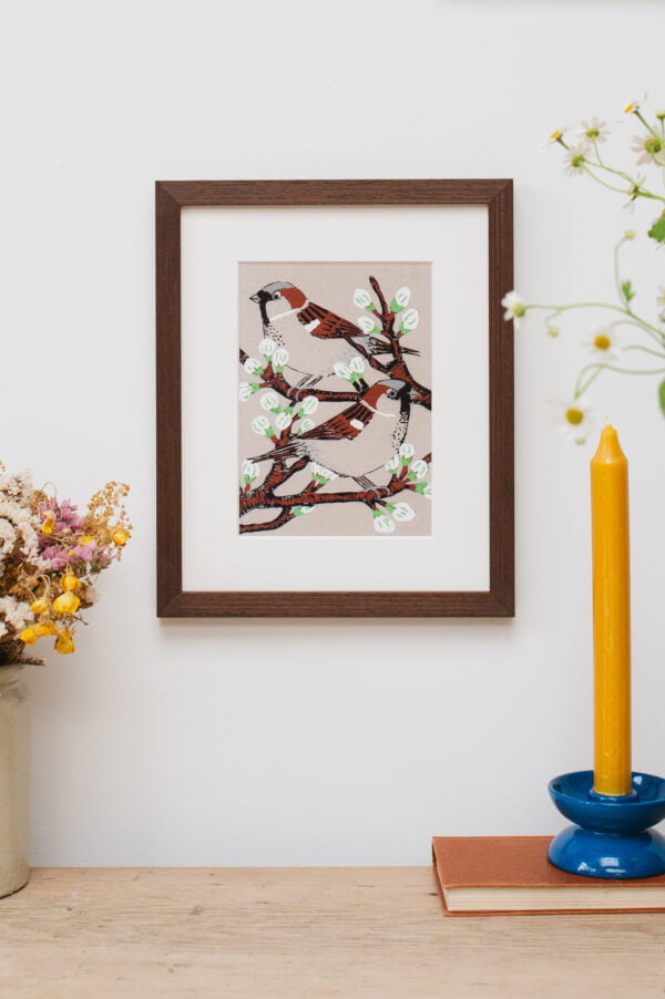 Sparrow wall art